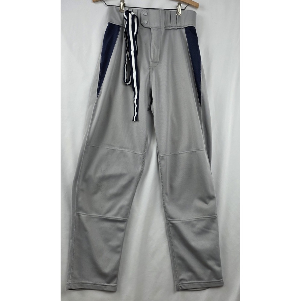 Rawlings ProDRI Softball Pants Womens 15B Gray Navy Open Bottom Practice Game